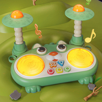 Enfants multifonctionnel tambour Instrument Jazz batteur tambour bébé lumière musique éducation précoce jouet ensemble de batterie