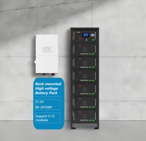แบตเตอรี่ลิเธียมไอออนแบบติดตั้งบนชั้นวาง 51.2V 314Ah  80kWh 241kWh สำหรับอุตสาหกรรมและพาณิชย์ ระบบสำรองไฟฟ้าแบบออฟกริด - Product Image 1