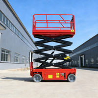 Plateforme élévatrice à ciseaux hydraulique montée sur véhicule à nivellement automatique, vente chaude, 6m 8m 10m 12m 14m 16m, élévateur électrique pour échafaudage