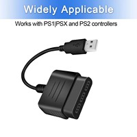 Convertidor USB 2,0 para controlador de juegos Adaptador USB para PS2 a PC para PS2 a PS3 Cable de video de PC