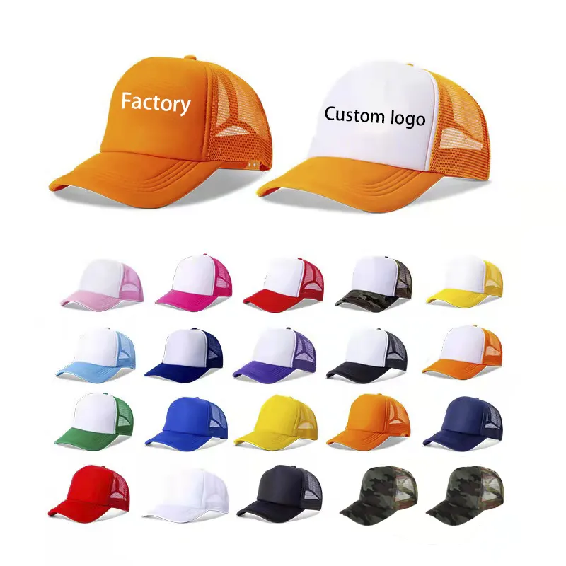 Bọt Trucker Hat Với Sợi Dây Thừng Trống Terry Vải Ban Nhạc 5 Bảng Điều Chỉnh 3D Thêu Lưới Mũ Tùy Chỉnh Camo Bán Buôn OEM Anita Max Wynn Hat
