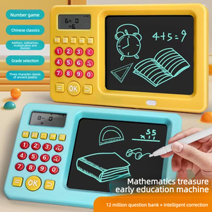 Tableta <span class=keywords><strong>de</strong></span> Aprendizaje <span class=keywords><strong>de</strong></span> Matemáticas Portátil con Cuatro Operaciones para Niños <span class=keywords><strong>de</strong></span> Primaria, Mejora la Velocidad y Precisión en la Aritmética Oral, Juguete - Product Image 1