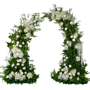 Ensemble floral en soie Forest Horn Arch, style européen, fait main, pour la décoration de jardin, de la fête <span class=keywords><strong>des</strong></span> mères, de Noë<span class=keywords><strong>l</strong></span>, de mariages et d'événements - Product Image 5