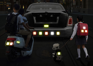 10 unids/set de pegatinas reflectantes para coche, pegatina de advertencia de seguridad antiarañazos para Motor de coche, accesorios decorativos exteriores, nuevo - Product Image 4
