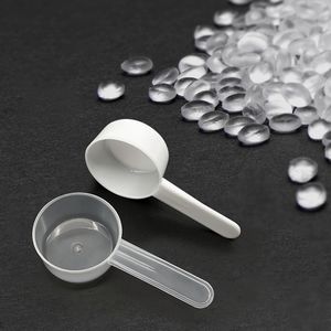 Cucharas de polvo de proteína desechables transparentes/blancas de 25ml al por mayor Material de PP de grado alimenticio para cucharas de polvo de lavandería - Product Image 4