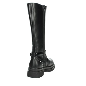 Stivali al ginocchio 16605 in nero - Product Image 3