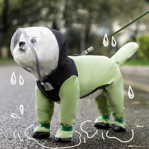 Bunnyhi YF004 Chien Housse de Pluie Manteau Imperméable Personnaliser logo Protection Complète du Corps avec Rainshoes Pet Imperméable <span class=keywords><strong>pour</strong></span> Chats <span class=keywords><strong>Chiens</strong></span> - Product Image 3