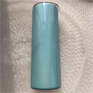 20oz 30oz Double Wall Insulate Glitter Water Bottle Stainless Steel Shimmer Sublimation Blank Straight Skinny <b>Tumbler</b> <b>With</b> <b>Straw</b> - Product Image 4