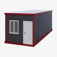 Maisonnette préfabriquée moderne détachable de 20 pieds à installation rapide avec chambre et salle de bain, design de maison conteneur pliable, livraison incluse