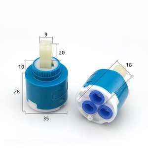 Noyau de valve de robinet chaud et froid général 35 robinet de lavabo d'évier de cuisine 40 noyau de valve en céramique accessoires de robinet <span class=keywords><strong>cartouche</strong></span> de robinet - Product Image 3