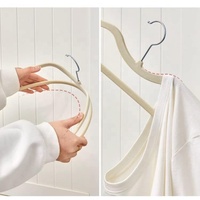 AINARE Appendiabiti in Velluto a Collo Corto a Forma di M, Resistenti e Antiscivolo, per Cappotti e Gonne Lunghe - Vendita all'Ingrosso Diretta dalla Fabbrica