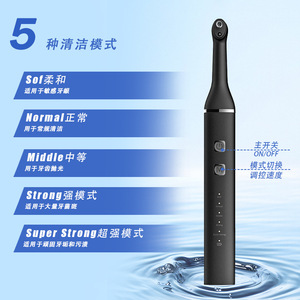Teeth Cleaning Device Electric Home Whitening Polishing Machine 5 Modes Cordless Waterproof - Product Image 1
