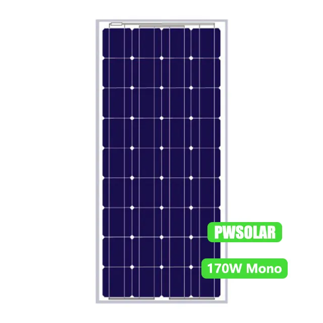 Chinesische beste Solarzellen platte, 170W 36 Zellen Serie Mono-PV-Modul, Photovoltaik-Modul Preis