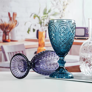 Tasse en verre de lait de qualité supérieure bon marché Offre Spéciale vente en gros de gobelets en verre vintage gobelets vintage - Product Image 6