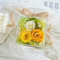 Botol Parfum Mawar Awet Mewah Hadiah Bunga untuk Hari Valentine, Hari Ibu, Suvenir Pernikahan, Bunga Abadi Yunnan, Dekorasi Meja