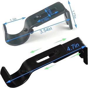 Morden phụ kiện phong cách khung sắt nghệ thuật Deco Trần núi <span class=keywords><strong>Curtain</strong></span> Rod chân đế giữa thế kỷ hiện đại - Product Image 6