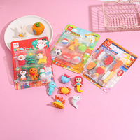 Gommes à effacer promotionnelles Soododo en forme d'animaux mignons pour l'arbre de Noël, jouets en caoutchouc pour enfants, vente en gros