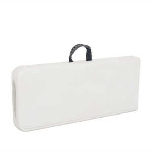 HONGQIAO 118CM 4FT bianco HDPE panca Park campeggio panca sgabello piccolo pieghevole a metà campeggiatori panca all'aperto - Product Image 3