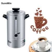 # Percolateur à café commercial en acier inoxydable 304, électrique 220V, urne à café 40-100 tasses, usage domestique et hôtelier, certifié CB/CE 1