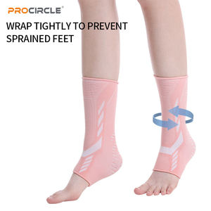 AS-H2114 बास्केटबॉल वॉलीबॉल खेल लोचदार बुना हुआ टखने का ब्रेस, सुरक्षात्मक संपीड़न समर्थन के साथ हरे टखने के ब्रेस - Product Image 2