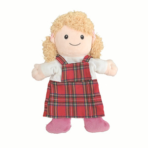 Anpassbare fabrik kinder erziehung familie echte handpuppe rollenspiel bildbuch geschichte charakter plüsch handpuppe - Product Image 6