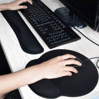 Tapis de souris ergonomique en mousse à mémoire de forme personnalisable avec repose-poignet Design carré repose-clavier en caoutchouc disponible en tailles personnalisées