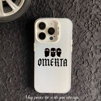 Coque de Téléphone Tendance de Designer pour iPhone Xs Xr XSMAX 7 8 11 12 13 14 15 16 17 Pro Max Coque Omerta Housse de Téléphone