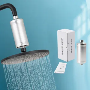 Factory Wholesale Price Bathroom Use Shower water filter Effective Protect Skin filter shower Aluminum Alloy Shower water filter