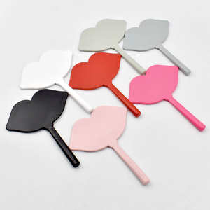 Miroir cosmétique miniature en forme de lèvres, 7 couleurs, poignée, miroir de maquillage pour les lèvres, marque privée, vente en gros, remise sur les achats multiples - Product Image 2