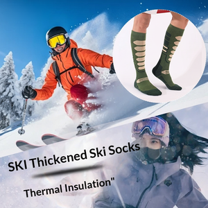 <span class=keywords><strong>Chaussettes</strong></span> <span class=keywords><strong>de</strong></span> randonnée et <span class=keywords><strong>de</strong></span> <span class=keywords><strong>ski</strong></span> mi-hautes en coton peigné épaissi pour hommes et femmes, respirantes, absorbant l'humidité, antidérapantes et anti-frottement - Product Image 4