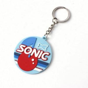 Custom 2D Soft Pvc Keychain Logo Silicon Keychains Silicone Keyring Rubber Personalized 3D Customized <b>KEY</b> CHAIN - Product Image 5