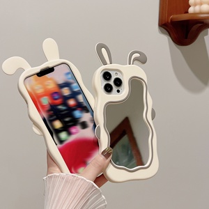 Per le ragazze, simpatico cartone animato cassa del telefono per <span class=keywords><strong>iPhone</strong></span> 15 14 13 12 serie <span class=keywords><strong>11</strong></span> <span class=keywords><strong>specchio</strong></span> trucco <span class=keywords><strong>cover</strong></span> mobili - Product Image 6