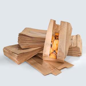 Papel a Prueba de Grasa y Aceite para Envasar Alimentos con Impresión de Logotipo Personalizado para Restaurantes de Comida Rápida, Bolsa de Papel para Pan y Aperitivos a Prueba de Aceite - Product Image 3