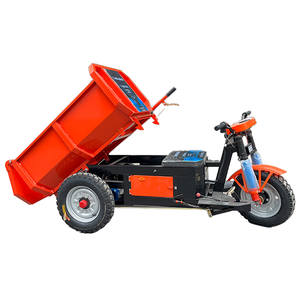 Carriola Elettrica Fuoristrada con Pneumatici Solidi <span class=keywords><strong>per</strong></span> Lavori su Terreni Accidentati, Dumper Elettrico <span class=keywords><strong>per</strong></span> Costruzioni - Product Image 1
