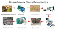 Machine de fabrication de briquettes de biomasse à bon prix, sciure de bois, balle de riz, coque de noix de coco, machine à briquettes, machine à charbon de bois