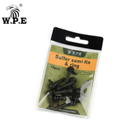 W.P.E tampon Semi-fixe et anneau de sécurité Terminal en caoutchouc matériel de pêche, anneau de plate-forme de Chod, accessoires de pêche à la carpe