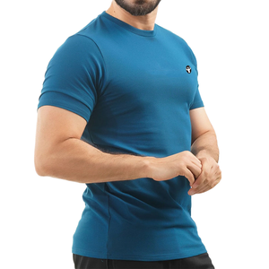 Custom Quick Dry Polyester Sports T-shirt Breathable Mesh Athletic Tee Gym Running Custom <b>Logo</b> High Quality Men T Shirt - Product Image 1