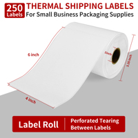 20 rouleaux d'étiquettes d'expédition thermiques directes en gros 4x6 100x150 mm, 250 étiquettes par rouleau, 5000 étiquettes au total