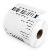 Autocollant de codes à barres moderne personnalisé, étiquette continue, pré-imprimée, à grande ouverture, bon marché, pièces