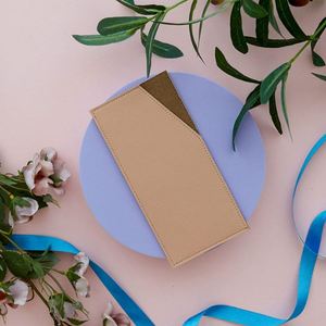 Wholesale Slim PU Leather <b>Money</b> Clip Customizable Durable Minimalist Card Holder Waterproof <b>Wallet</b> Envelope <b>Money</b> Clip - Product Image 4