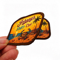 Patch tissé personnalisé à motifs de surface, aux couleurs vives, respectueux de l'environnement, à coudre sur les chapeaux