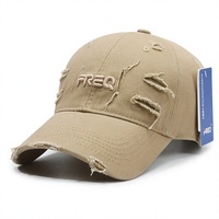 Nouvelle casquette de baseball FREQ en PVC à 6 panneaux avec lettres brodées, style coréen, élégante et décontractée pour le printemps et l'automne ; un incontournable unisexe