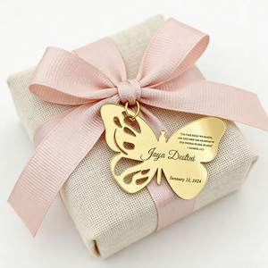 Recuerdos de <span class=keywords><strong>Bautizo</strong></span> Personalizados con Mariposas, Etiqueta de Acrílico Espejo <span class=keywords><strong>para</strong></span> <span class=keywords><strong>Bautizo</strong></span>, Regalos de Agradecimiento Personalizados <span class=keywords><strong>para</strong></span> Invitados - Product Image 1