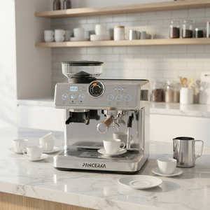 Machine à expresso professionnelle PANCERKA 3-en-<span class=keywords><strong>1</strong></span>, cafetière semi-automatique 58 mm avec moulin à café électrique pour hôtels - Product Image 5