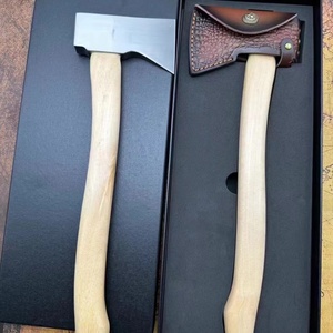 ขวานมีดทำครัวสแตนเลสแบบกำหนดเองได้มีดทำครัวด้ามไม้กระเป๋าล่าสัตว์ใช้ในอุตสาหกรรม - Product Image 3