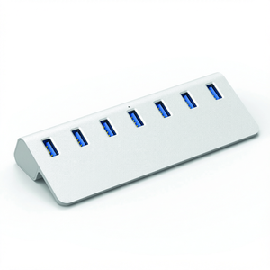 <span class=keywords><strong>FIDECO</strong></span> Hub USB 3.0 USB-C à 7 ports en aluminium, haute vitesse, avec ports d'alimentation, en stock - Product Image 5