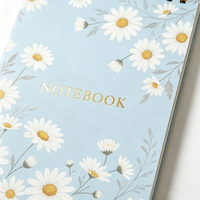 Regalo Empresarial Personalizado para Empleados, Artículos de Oficina, Cuadernos Espiralados de 120 Páginas con Logotipo Estampado en Oro
