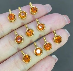 Xinfly Cute Jewelry 18K Real Gold and Natural Fanta Stone <b>Opal</b> Green Tourmaline <b>Pendant</b> for Ladies Women - Product Image 4