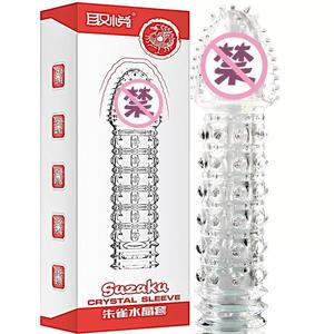 Silikon-Kristall-Spike-Kondom-Hülle aus Silikon für Männer - Product Image 4