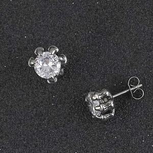 Pendientes de Acero Inoxidable con Diseño de Garra de Dragón, Populares, con Circonita Cúbica, Engaste de Puntas, Joyería Punk Boho - Product Image 2